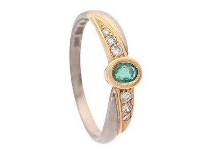 Jewellery, RING, 18K gold/white gold