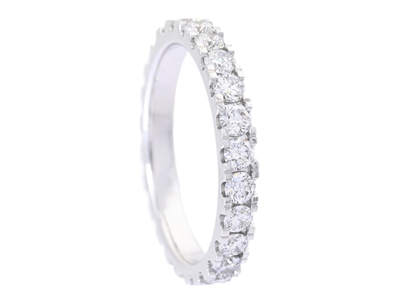 Jewellery, FULL ETERNITY RING, 18K white gold