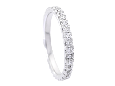 Jewellery, FULL ETERNITY RING, 18K white gold
