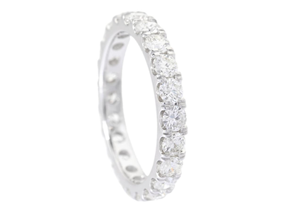 Jewellery, FULL ETERNITY RING, 18K white gold