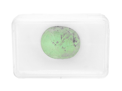 Gemstones, EMERALD, carved 38,4 ct