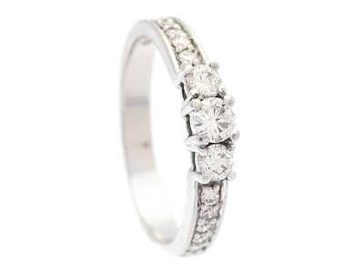 Jewellery, RING, 18K white gold