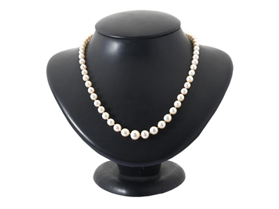 Jewellery, PEARL NECKLACE, cultured pearls approx. 4-8 mm