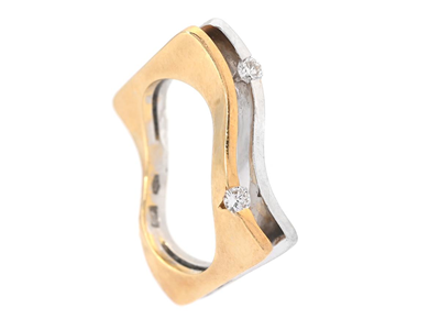 Jewellery, RING, 18K gold/white gold