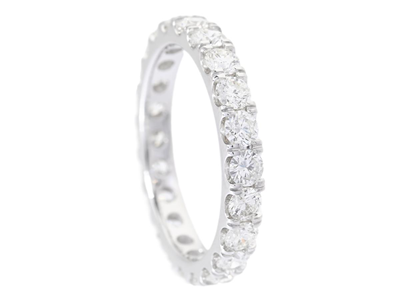 Jewellery, FULL ETERNITY RING, 18K white gold