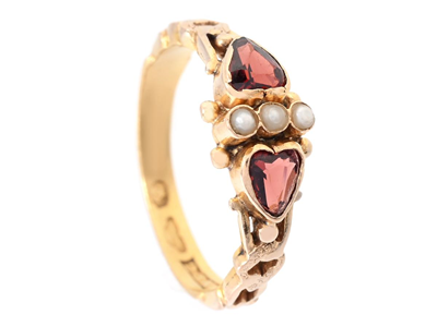 Jewellery, RING, 23K gold/18K gold