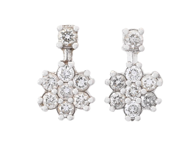 Jewellery, EARRINGS, 18K white gold
