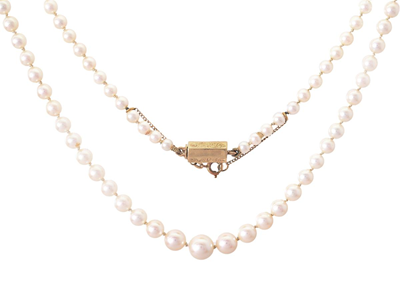 Jewellery, PEARL NECKLACE, cultured salt water pearls