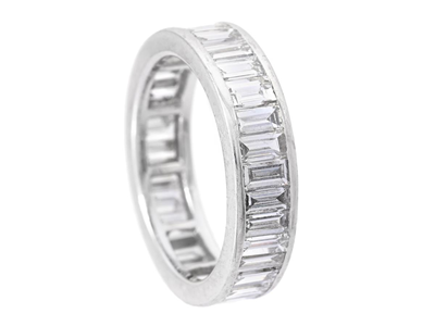 Jewellery, FULL ETERNITY RING, 18K white gold