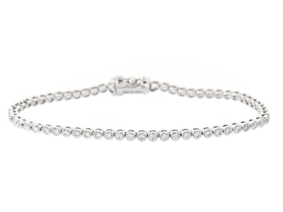 Jewellery, TENNIS BRACELET, 18K white gold