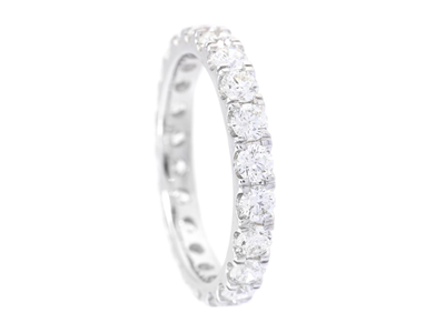 Jewellery, FULL ETERNITY RING, 18K white gold