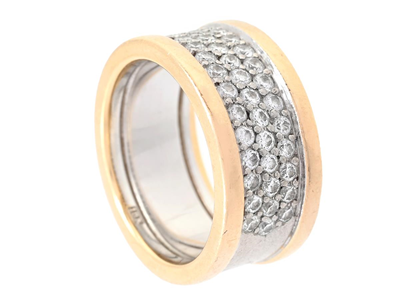 Jewellery, RING, 18K white gold / gold