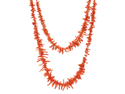 Jewellery, NECKLACE, coral