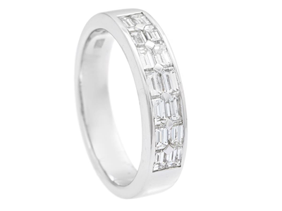 Jewellery, ETERNITY RING, 18K white gold