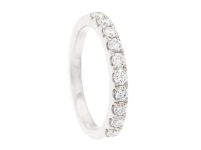 Jewellery, ETERNITY RING, 18K white gold