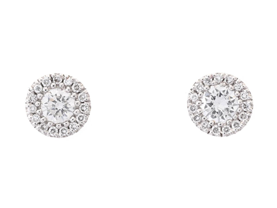 Jewellery, EARRINGS, 18K white gold