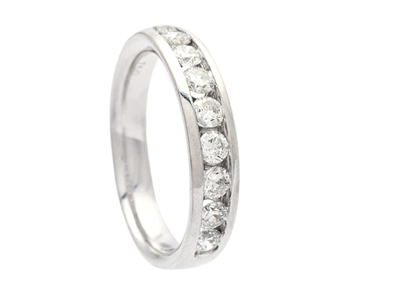 Jewellery, ETERNITY RING, 18K white gold