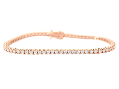 Jewellery, TENNIS BRACELET, 18K rose gold