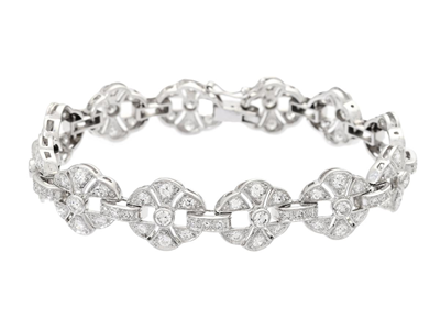 Jewellery, BRACELET, palladium