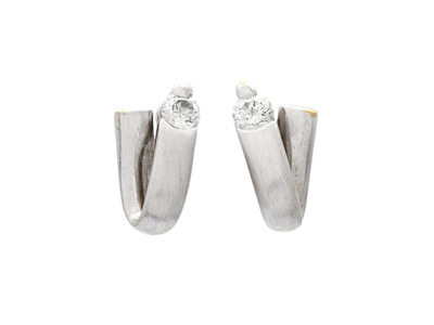 Jewellery, EARRINGS, 18K white gold