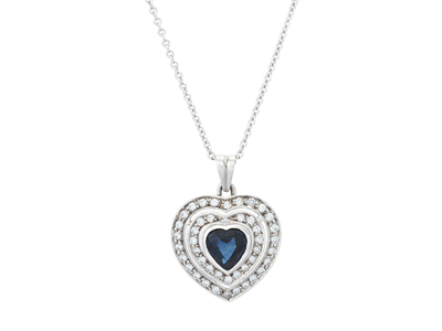 Jewellery, PENDANT, 18K white gold