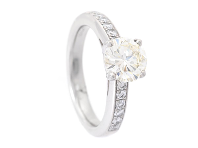 Jewellery, RING, platinum