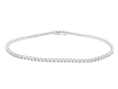 Jewellery, TENNIS BRACELET, 18K white gold