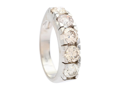 Jewellery, ETERNITY RING, 14K white gold