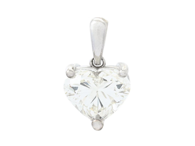 Jewellery, SOLITAIRE PENDANT, 18K white gold