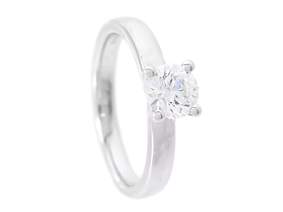 Jewellery, SOLITAIRE RING, 18K white gold