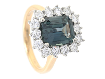 Jewellery, RING, 18K gold/platinum
