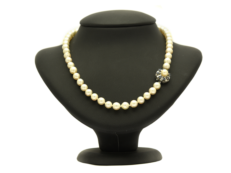 Jewellery - PEARL NECKLACE, cultured pearls approx 6,5-7 mm