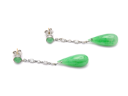 Jewellery - EARRINGS, 18K white gold/platinum/14K white gold - View 2