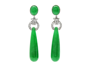 Jewellery, EARRINGS, 18K white gold, in auction: Exclusive – Saturday 12 April 2014
