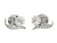 Jewellery - EARRINGS, 18K white gold - View 2