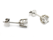 Jewellery - SINGLE STONE EARRING, platinum. brilliant cut diamond 0,40 ct - View 2