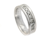 Jewellery, ETERNITY RING, 18K white gold, in auction: Modern – Saturday 14 June 2014