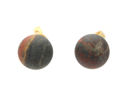 Jewellery - NECKLACE/EARRINGS, 20 mm nature stone beads with cap ends for Lynggaard clasp - View 2