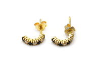Jewellery, Earrings, one pair 14K 1,2g with stones, in auction: Pawn – Tuesday 17 June 2014