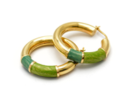 Jewellery, Earrings, one pair 14K 7,1g, in auction: Pawn – Tuesday 17 June 2014