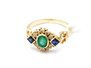 Jewellery, Ring 14K 3,1g SIZE 17 1/4 with 20 small diamonds, in auction: Pawn – Tuesday 17 June 2014