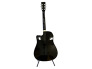 Musical instrument - Guitar Akustica 758008 steel stringed black nött sida without cover - View 2