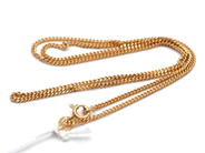 Jewellery, Necklace "curb" 18K 3,7g 42cm, in auction: Pawn – Monday 1 December 2014