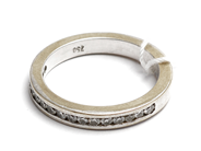 Jewellery, Ring 18K 4,4g Ø17 with diamonds 16 x approx 0,02ct, in auction: Pawn – Tuesday 16 December 2014