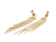 Jewellery, Earrings 18K 6,7g 1 pair tricoloured, in auction: Pawn – Tuesday 16 December 2014