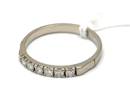 Jewellery, Ring 18K 2,9g Ø18¼ with diamonds 6xca0,04ct, white gold , in auction: Pawn – Tuesday 28 July 2015