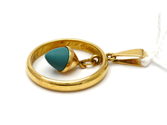 Lot, Pendant with stone 18K 6,0g, engraved, in auction: Pawn – Tuesday 28 July 2015