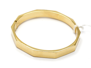 Jewellery, Bangle 14K 13,9g stiff openable oval Ø5,3cm, in auction: Pawn – Tuesday 18 August 2015