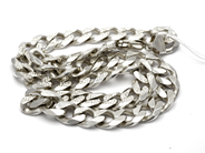 Jewellery, Necklace "curb" S925 98,6g patterned . approx 51cm, in auction: Pawn – Tuesday 18 August 2015