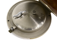 Watches - OMEGA, dashboard clock mounted on a wooden plate - View 3